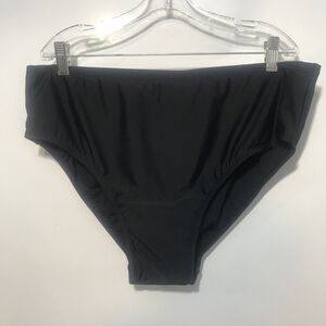 Caribbean Sand Womens Black Swimsuit Bottoms Size 20W New with Tags